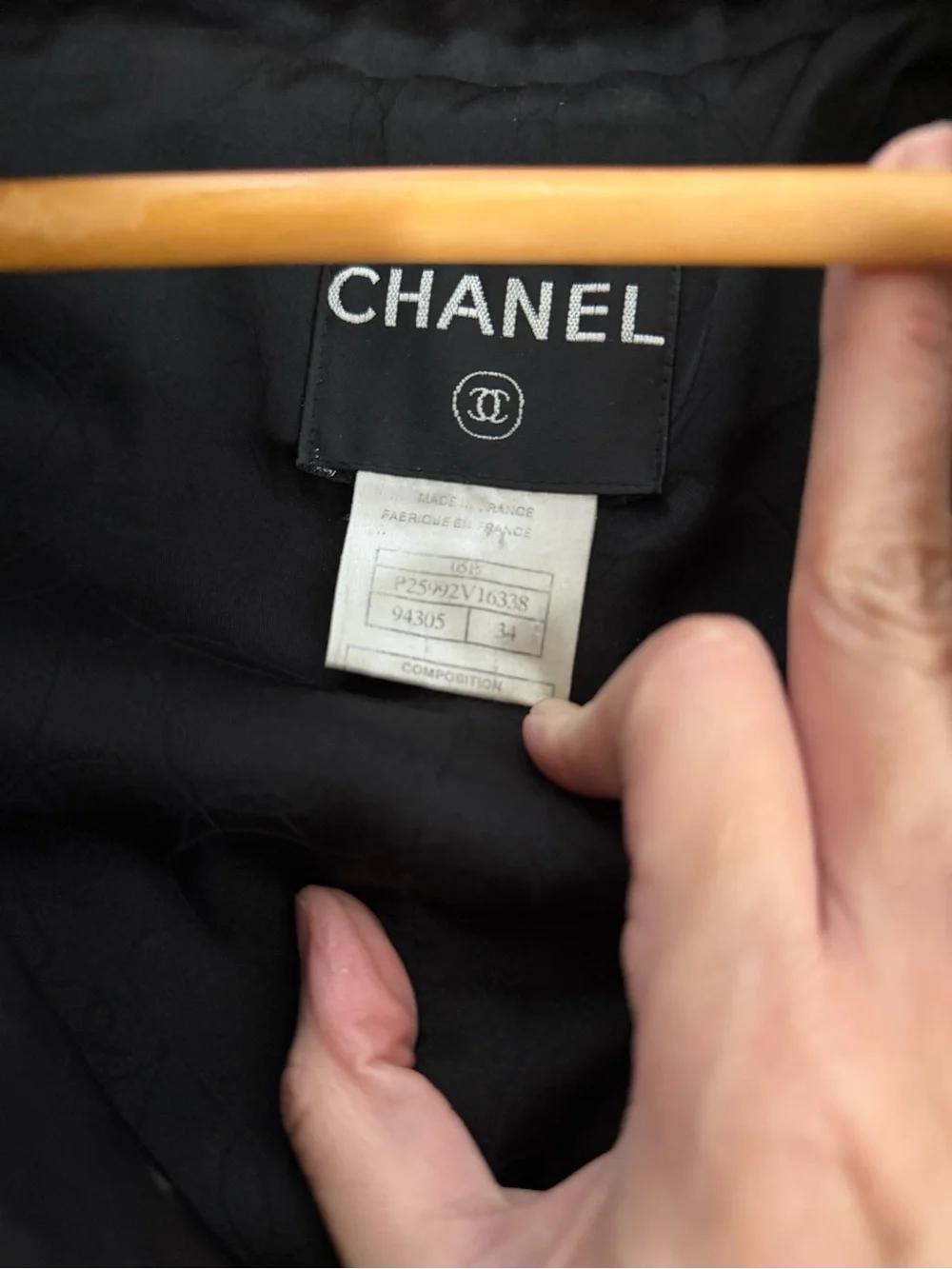 CHANEL Black Tweed Single-Button Suit Jacket